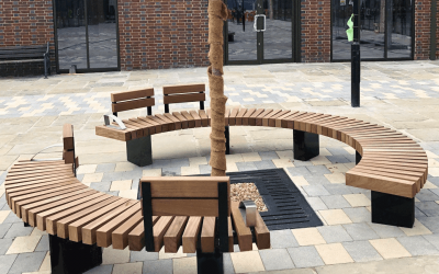Laser cutting and steel fabrication for modern street furniture
